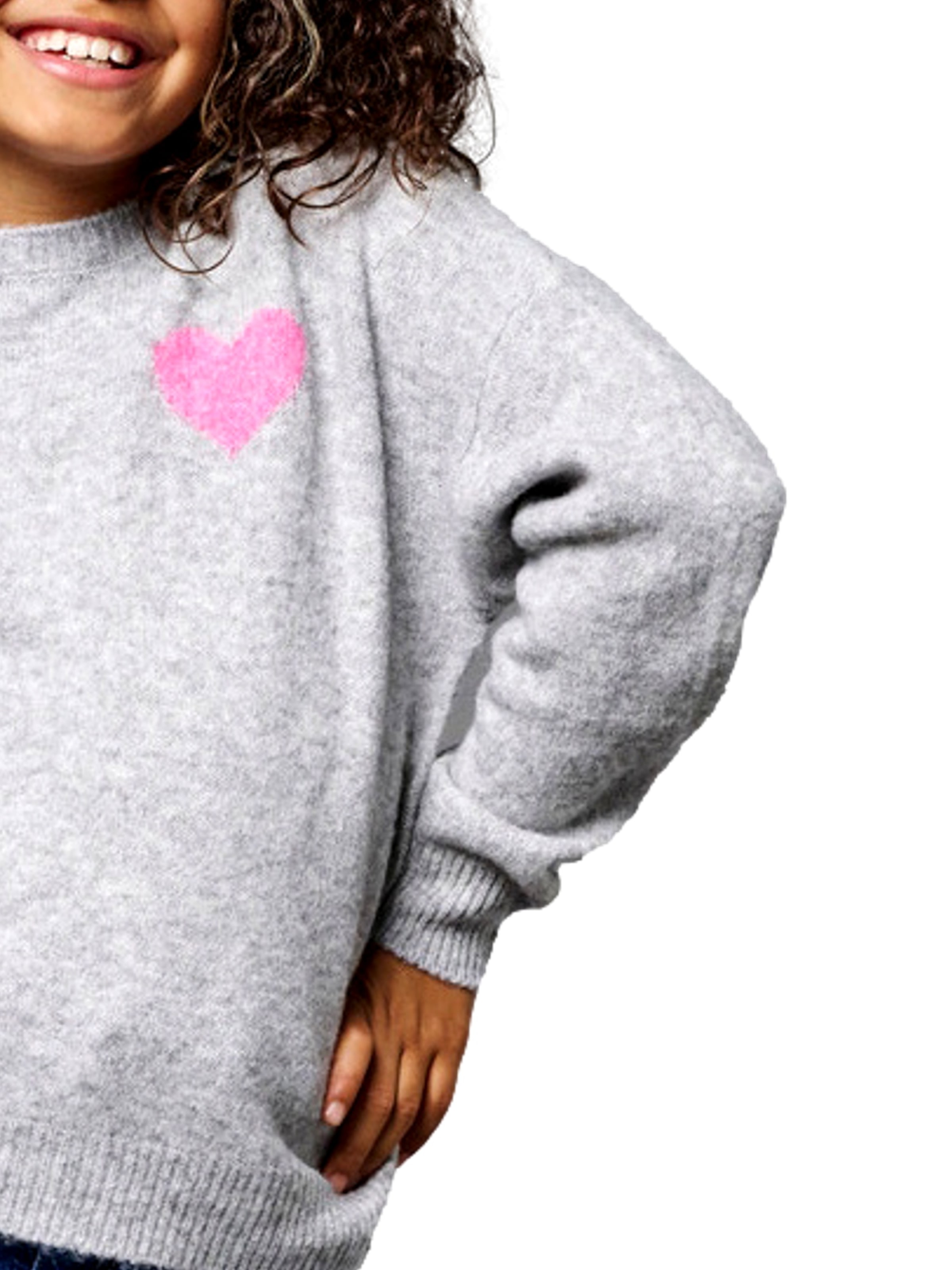 Pullover 'KOGAbby Love' di ONLY GIRLS in grigio
