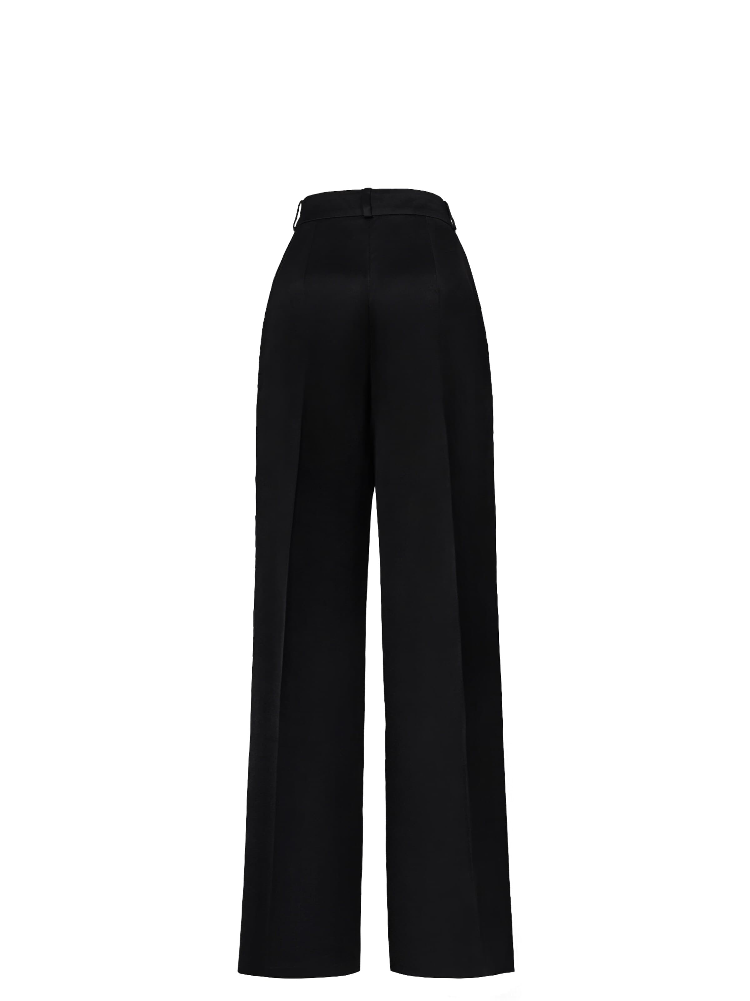 Anse Victorin Wide leg Broek 'Amara' in Zwart