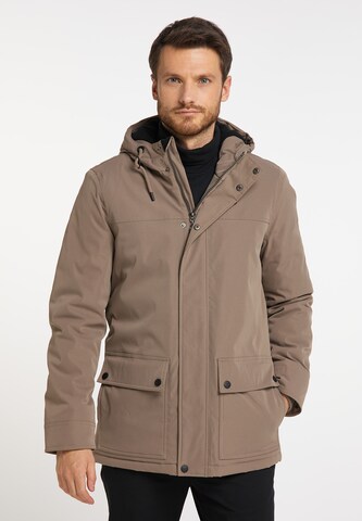 DreiMaster Klassik Winter Jacket in Grey: front