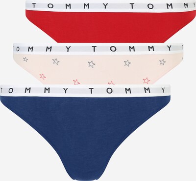 Tommy Jeans Tangá - béžová / námornícka modrá / červená / biela, Produkt
