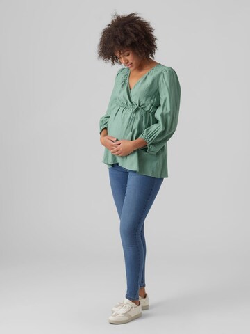 Camicia da donna 'Kelly Tess' di MAMALICIOUS in verde