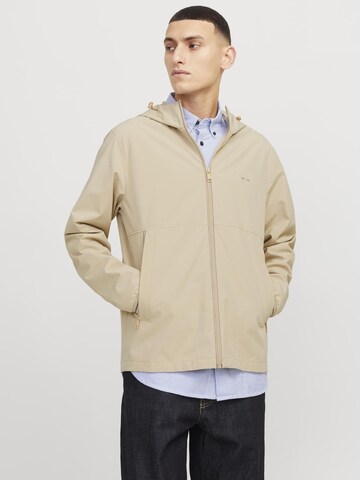 Jack & Jones Premium Between-season jacket in Beige: front
