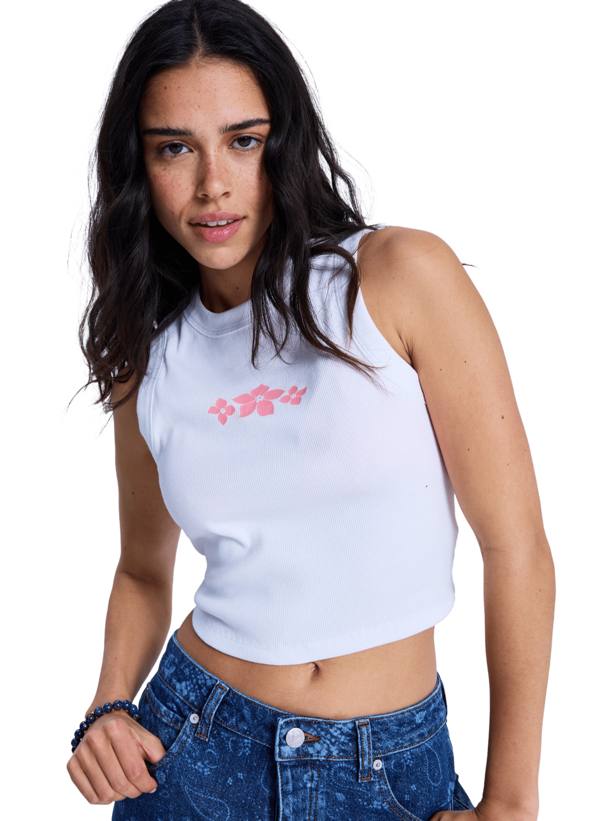 ROXY Top 'Iconic Days' in White: front