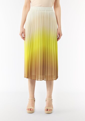 Jupe COMMA en jaune : devant