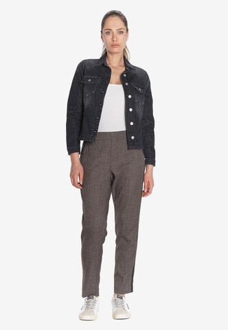 Le Temps Des Cerises Regular Pants 'April' in Brown: front