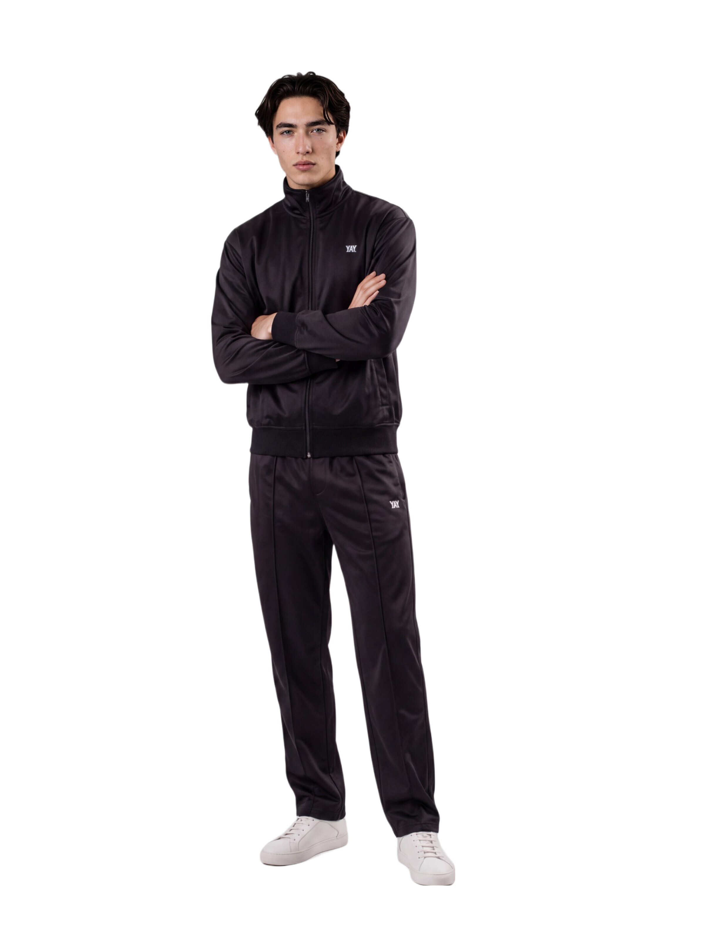 HEFTYKA Athletic Jacket 'TRACK JACKET' in Black