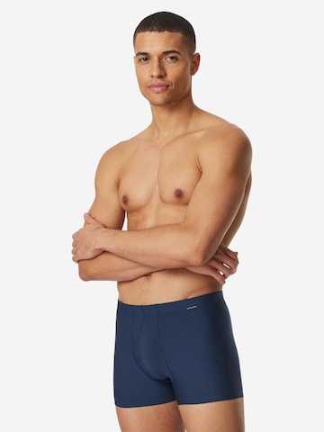 SCHIESSER Boxer shorts 'Pure Micro' in Blue: front