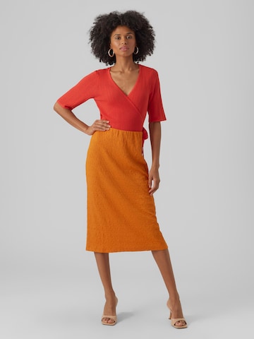 Jupe 'Eya' VERO MODA en orange