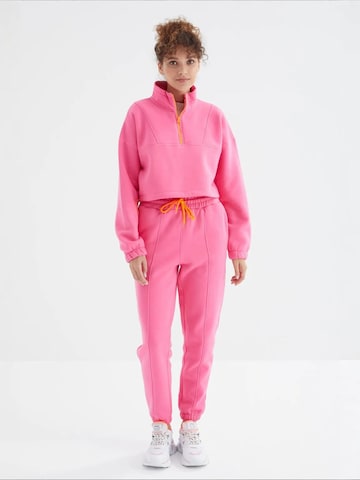 Tommy Life Trainingsanzug 'Aktive Sets' in Pink: Vorderseite