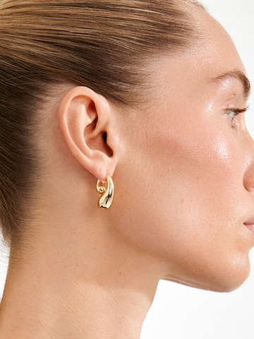 Pilgrim Náušnice 'Jennings' - Zlatá