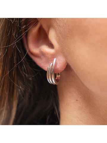 Boucles d'oreilles CELESTA en blanc : devant