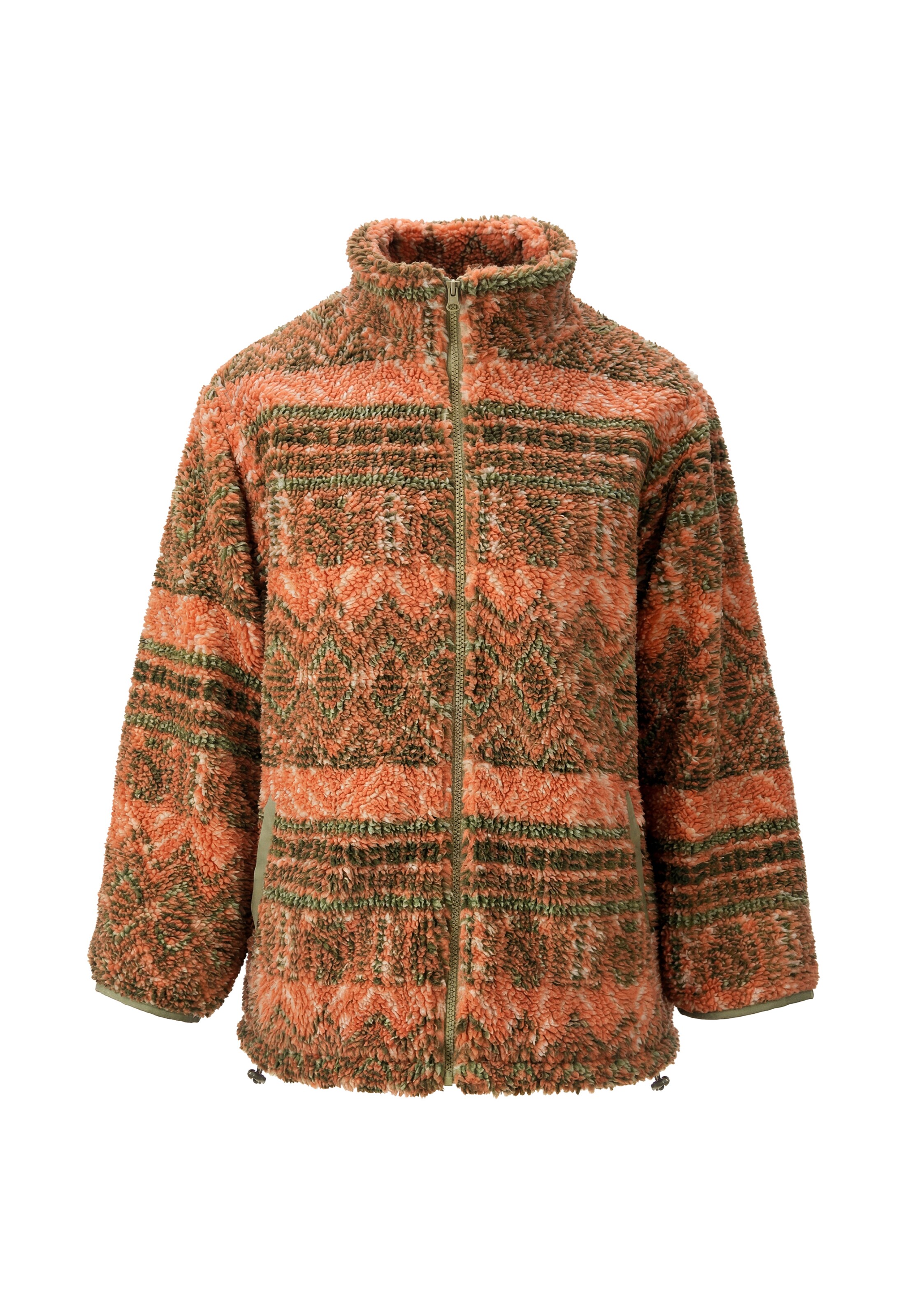 usha WHITE LABEL Chaqueta de entretiempo en S en verde / naranja, Vista del producto