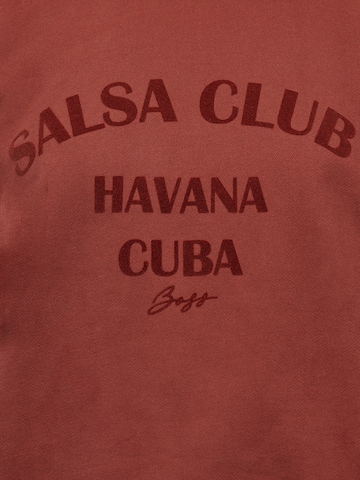 BOSS - Sweatshirt 'C_Ever_3' em vermelho