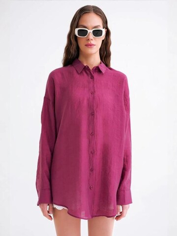 Camicia da donna di MixRay in rosa: frontale