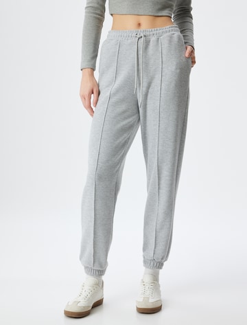 Koton Tapered Trousers in Grey: front