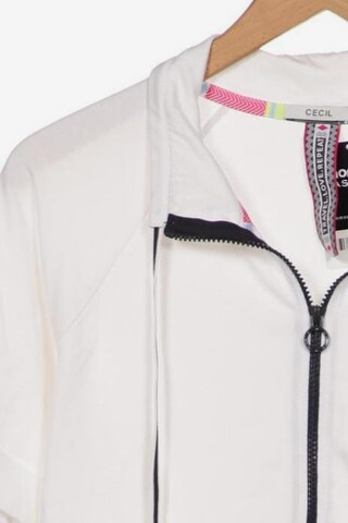 CECIL Sweatshirt & Zip-Up Hoodie in S in White