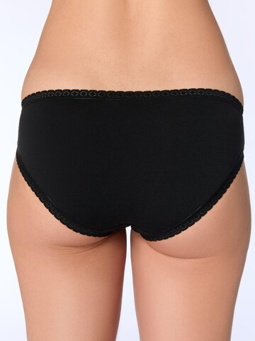 Albero Natur Panty 'Damen Bio Baumwoll Slip mit Spitze' in Black