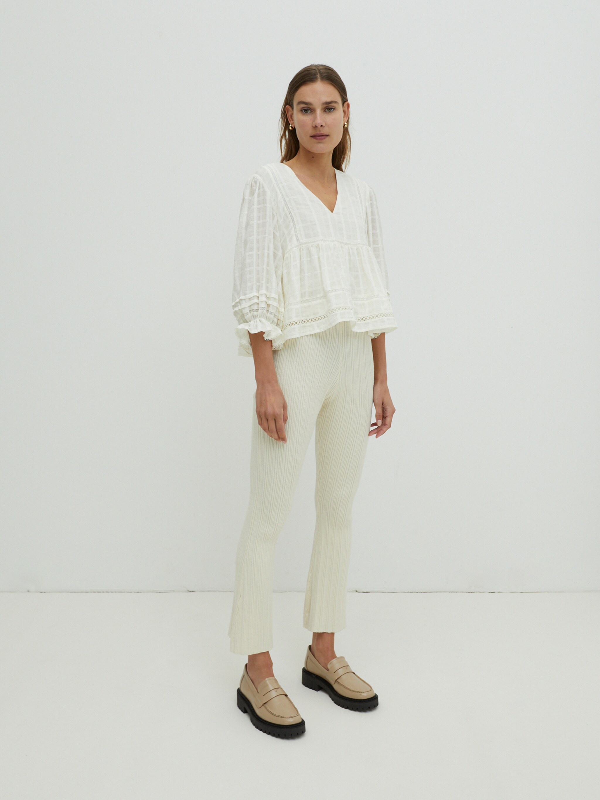 EDITED Producten Blouse 'Alyssa' Offwhite