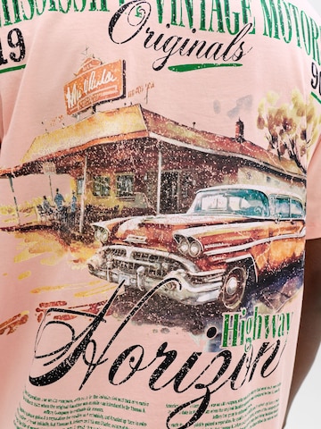 T-Shirt 'JORWATERCOLOUR' JACK & JONES en rose