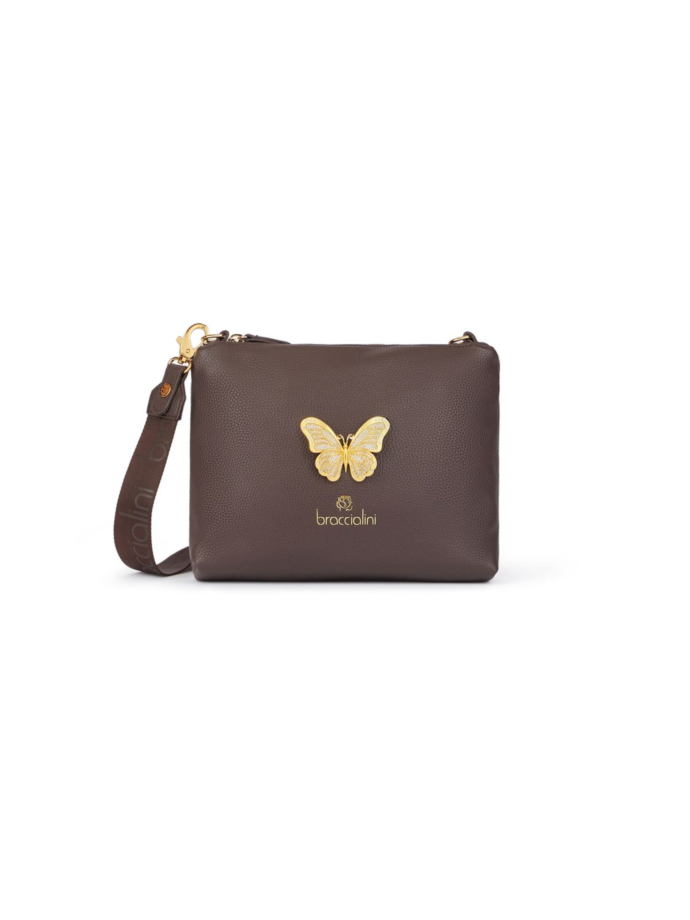 Braccialini Handbag 'Beth Jewels' in Brown: front