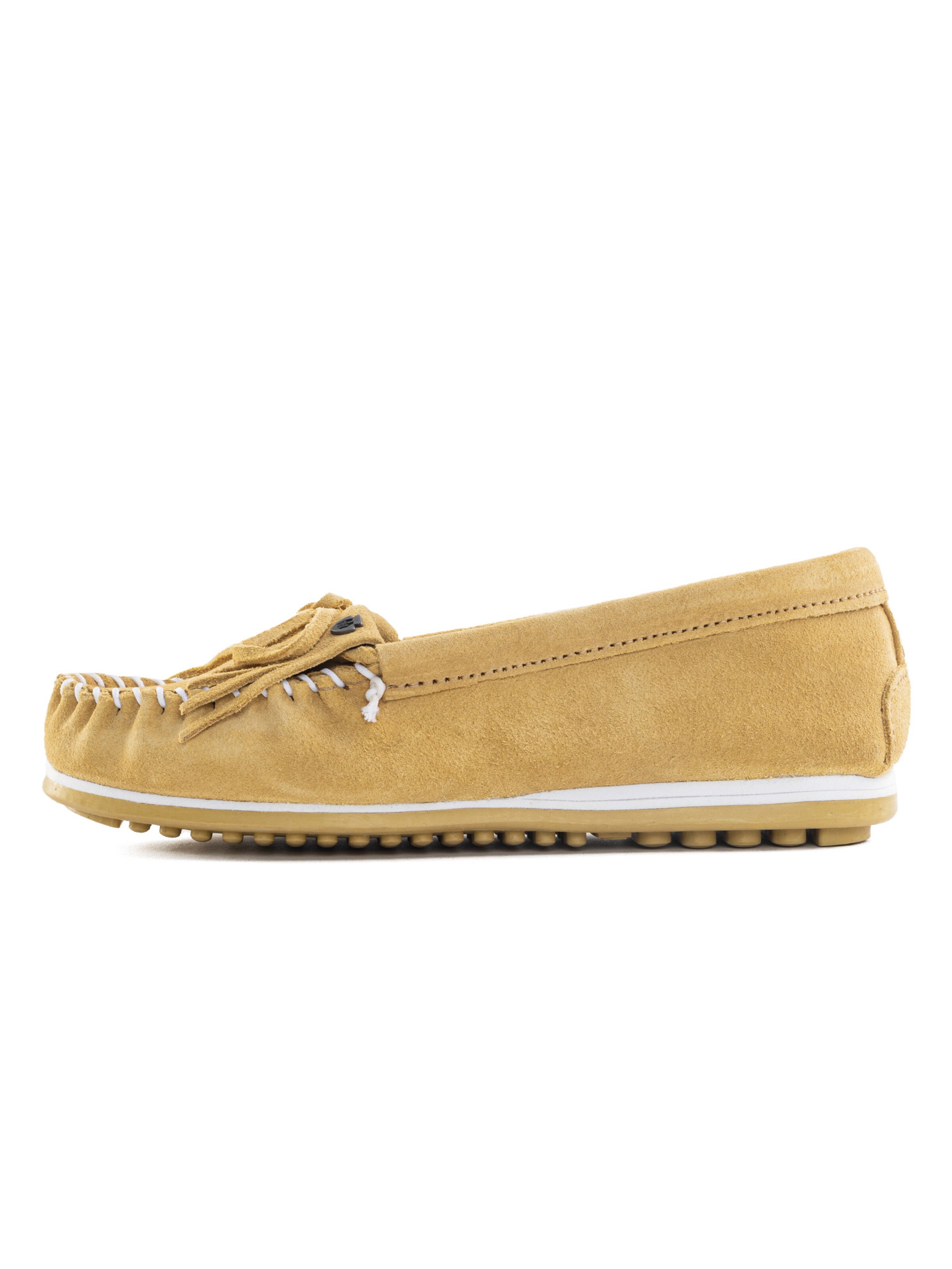Minnetonka Mokasíny 'Kilty plus' – žlutá: přední strana