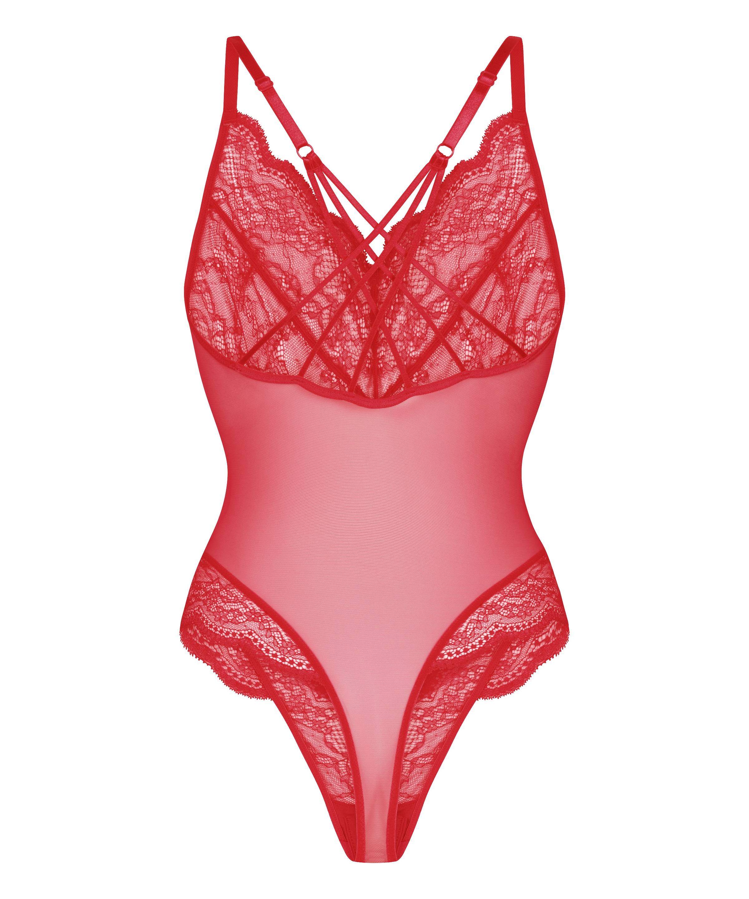 Hunkemöller Body 'Isabelle' in Rood