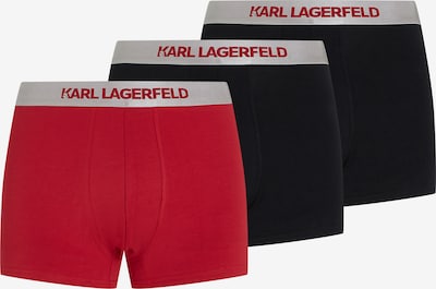 Karl Lagerfeld Boxers en gris argenté / rouge / noir, Vue avec produit