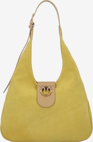 PINKO Shoulder Bag in Yellow: front