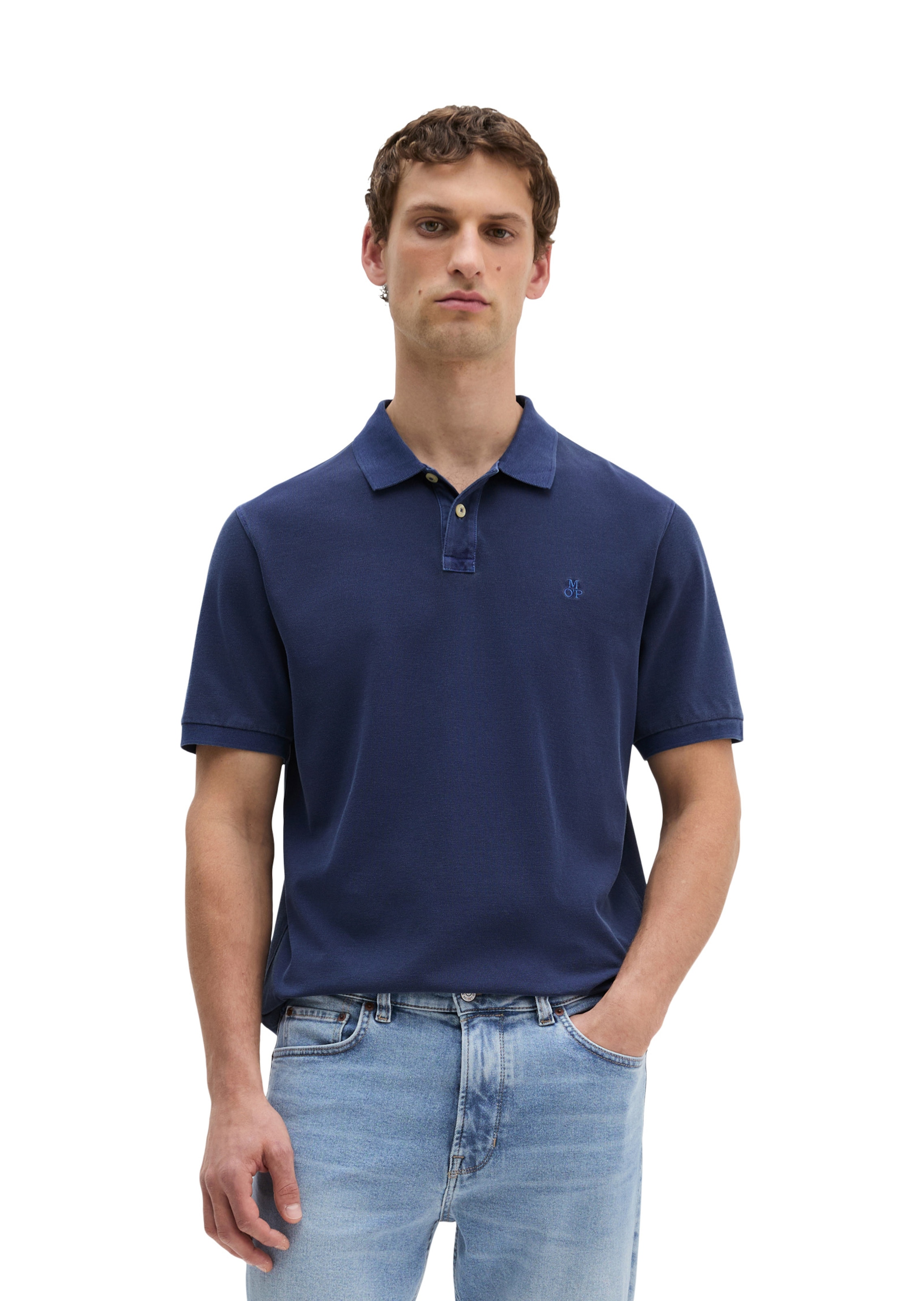 Marc O'Polo Shirt in Blauw: voorkant
