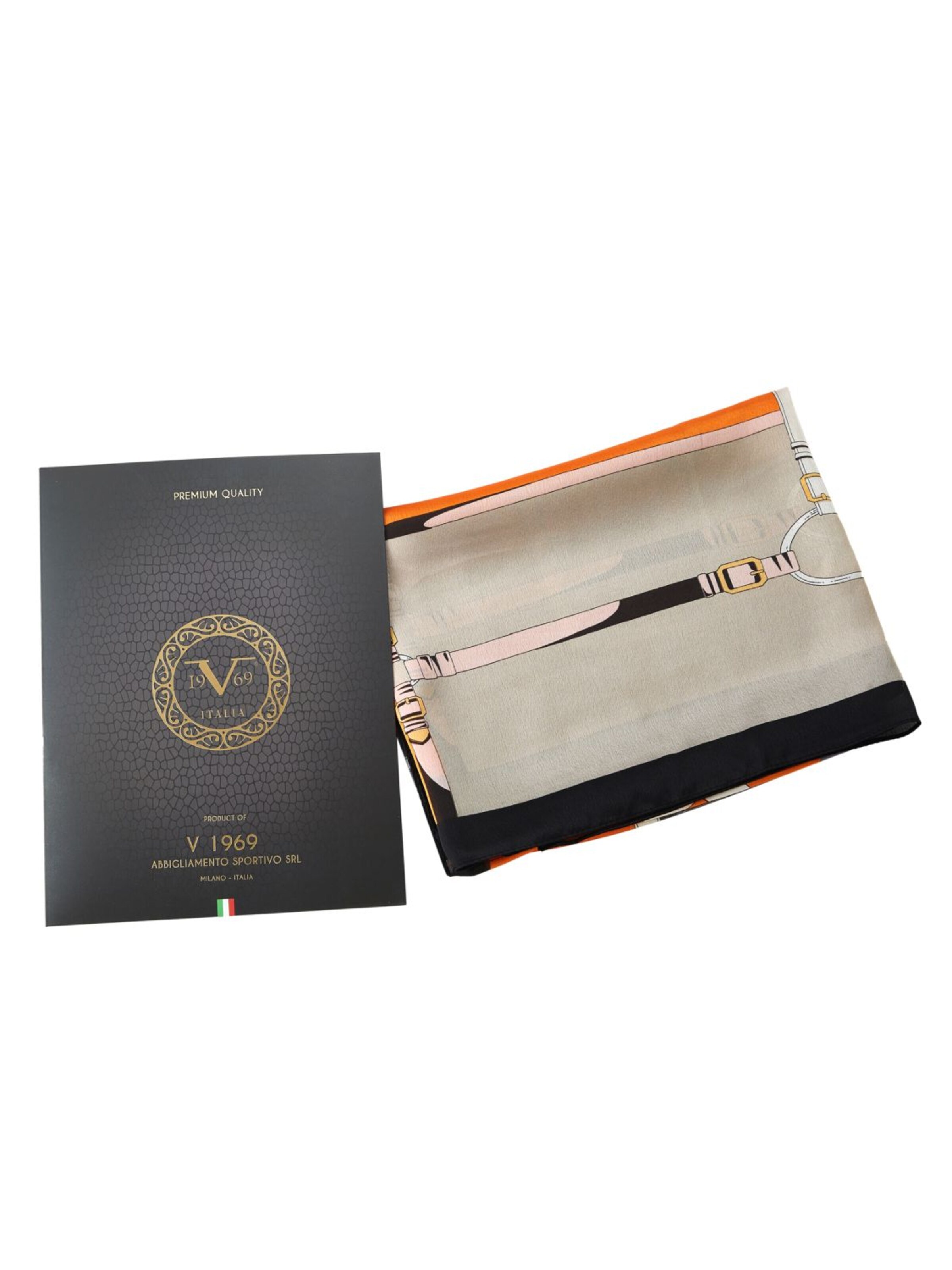 19V69 ITALIA Halsduk 'Etole de soie Arancia Sella' i orange