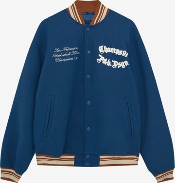 Pull&Bear Between-Season Jacket in Blue: front