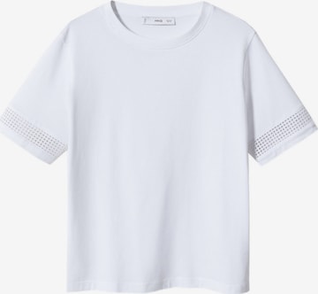 MANGO Shirt 'GALDANA' in White: front