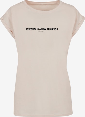 T-shirt 'Hope' Merchcode en beige : devant