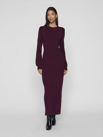 Robes en maille VILA en rouge