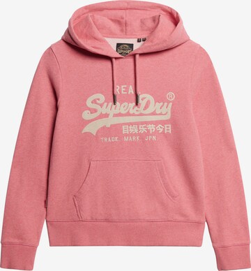 Sweat-shirt Superdry en rose : devant