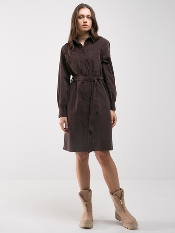 BIG STAR Shirt Dress 'Ayana' in Brown