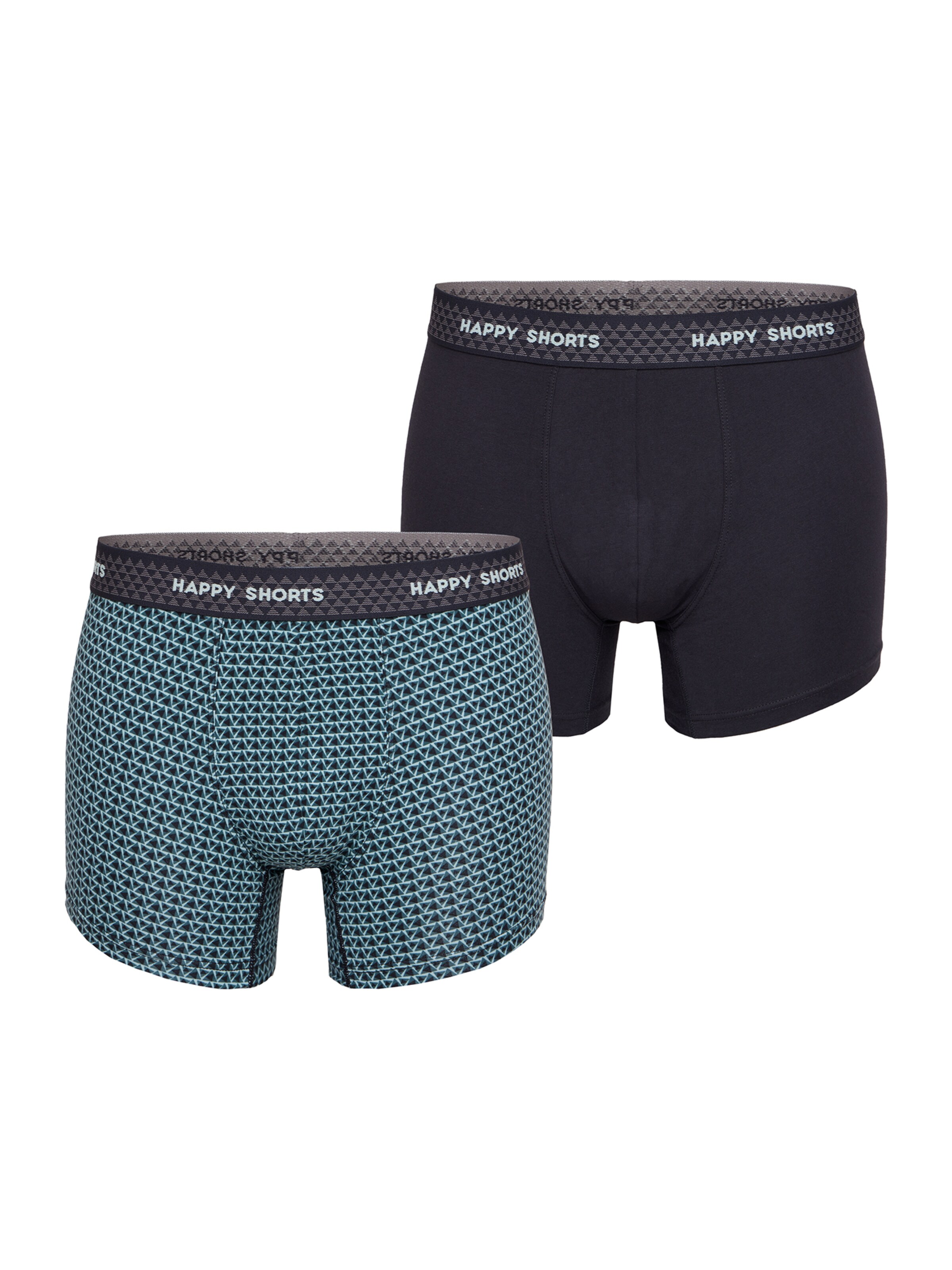 Happy Shorts Retro Pants ' Trunks ' in Blau: Vorderseite