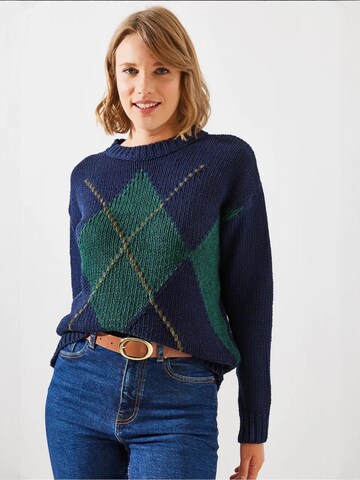 Pull-over 'Pullover' Bianco Lucci en bleu