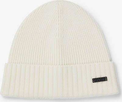 Megzta kepurė 'Fati' iš BOSS, spalva – juoda / natūrali balta, Prekių apžvalga