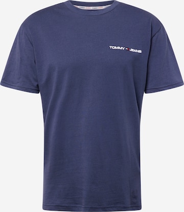 T-Shirt Tommy Jeans en bleu : devant