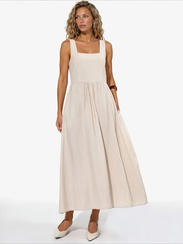 Busem Kleid 'Midi'‌‌ in Beige: Vorderseite