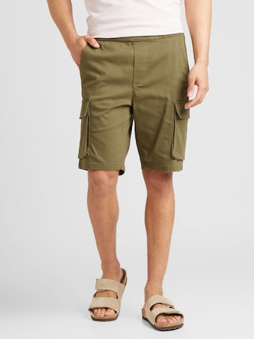 Only & Sons Regular Cargo Pants 'CAM' in Green: front