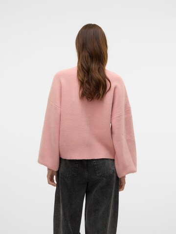 VERO MODA Gebreid vest 'VMCarrie' in Roze