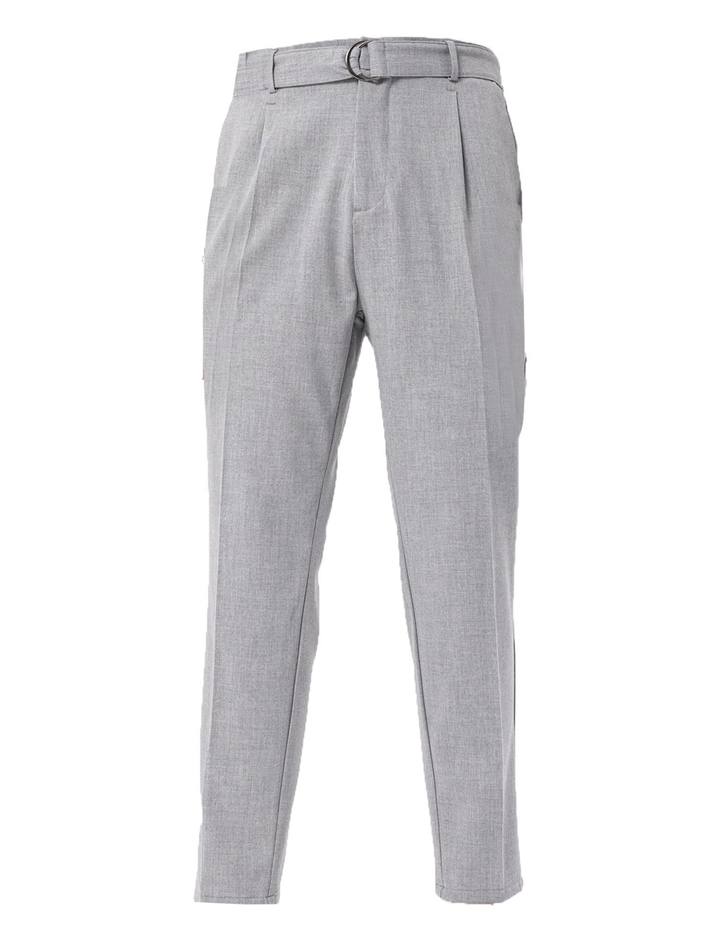 Antioch - Tapered Pantalón de pinzas en gris: frente