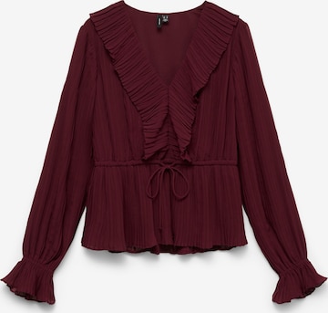 Camicia da donna 'VMDora' di VERO MODA in rosso: frontale