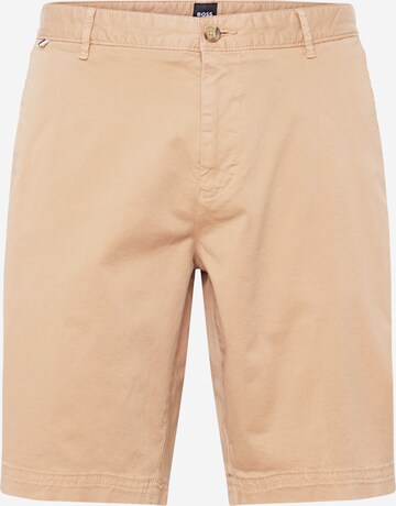 Pantalon BOSS en beige : devant