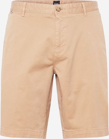 Pantalon chino BOSS Black en beige : devant