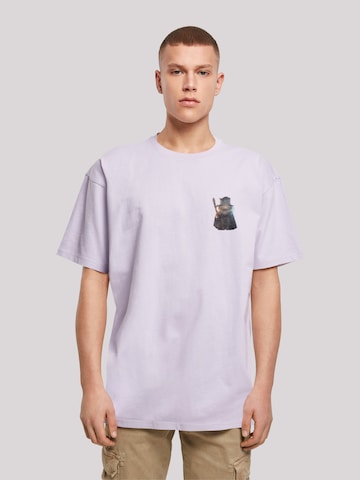 T-Shirt 'Wizard Cat' F4NT4STIC en violet : devant