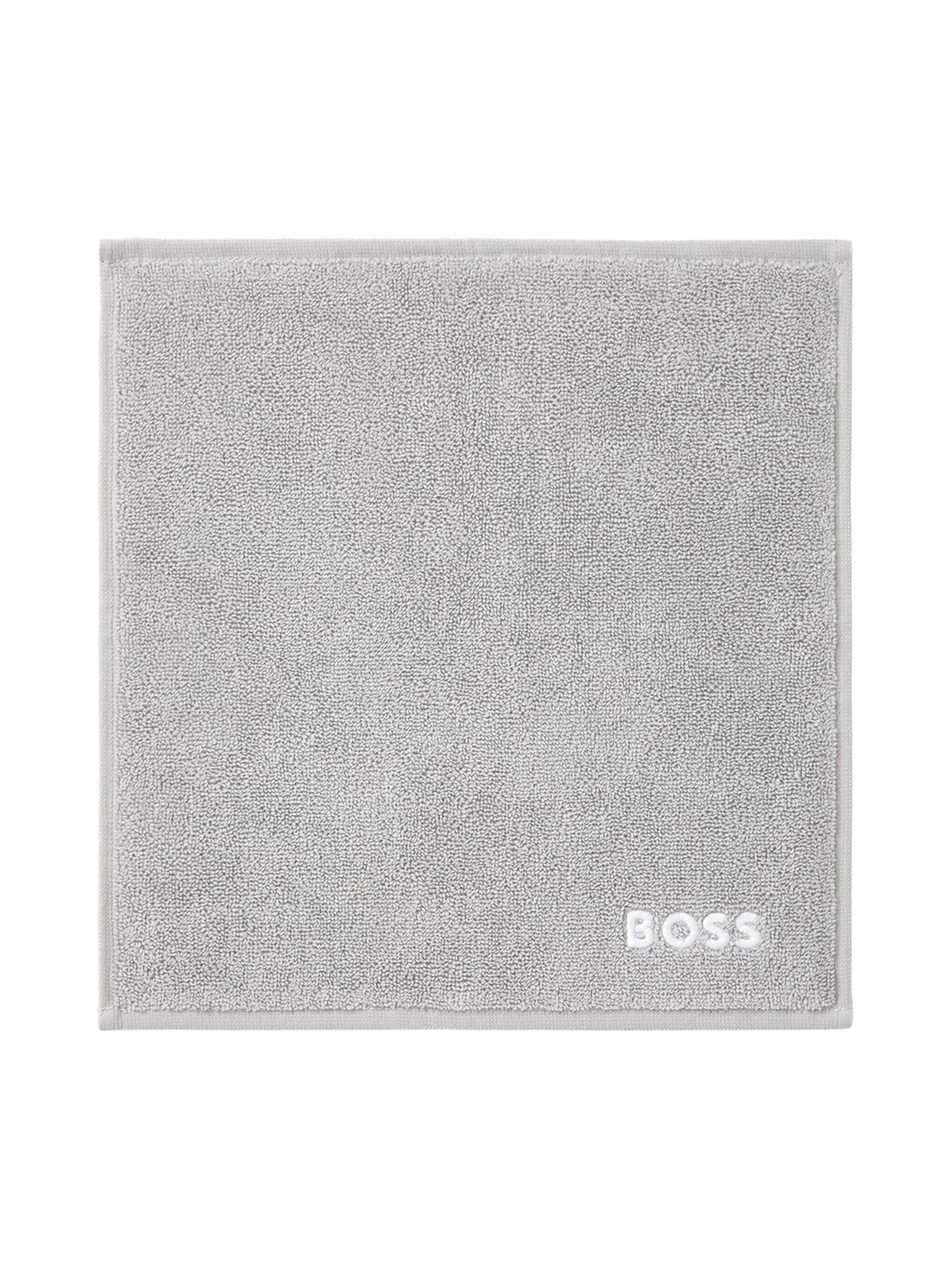 BOSS Home Towel 'EDGE' in Grey: front