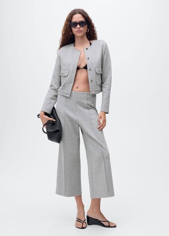 MANGO Wide leg Pants in Grey